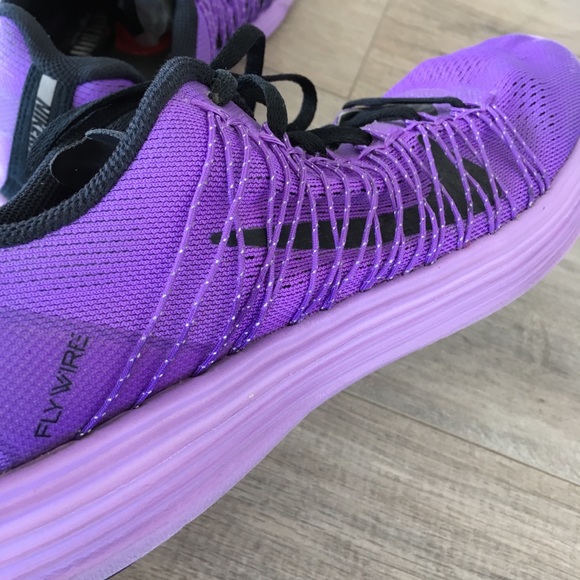 NIKE ~ lunaracer 3 purple & black flywire sneaker - Picture 6 of 8